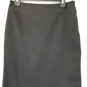 Uniform John Paul Richard Stretch Skirt Size 6, Knee Length Black, Zip Closure